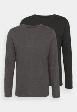 Pier One 2 Pack - Longsleeve - Dark Grey/Black 10 Pier One 2 Pack - Longsleeve - Dark Grey/Black -Pier One 007c88127656457c8f19869283e98031