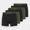 Pier One 5 Pack - Onderbroeken -Black/Khaki