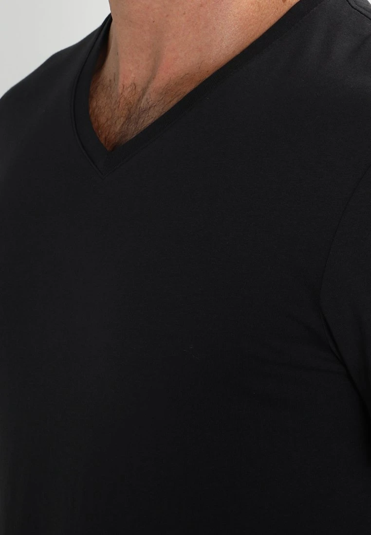 Pier One 2 Pack - T-Shirt Basic - Black 5 Pier One 2 Pack - T-Shirt Basic - Black - Afbeelding 5