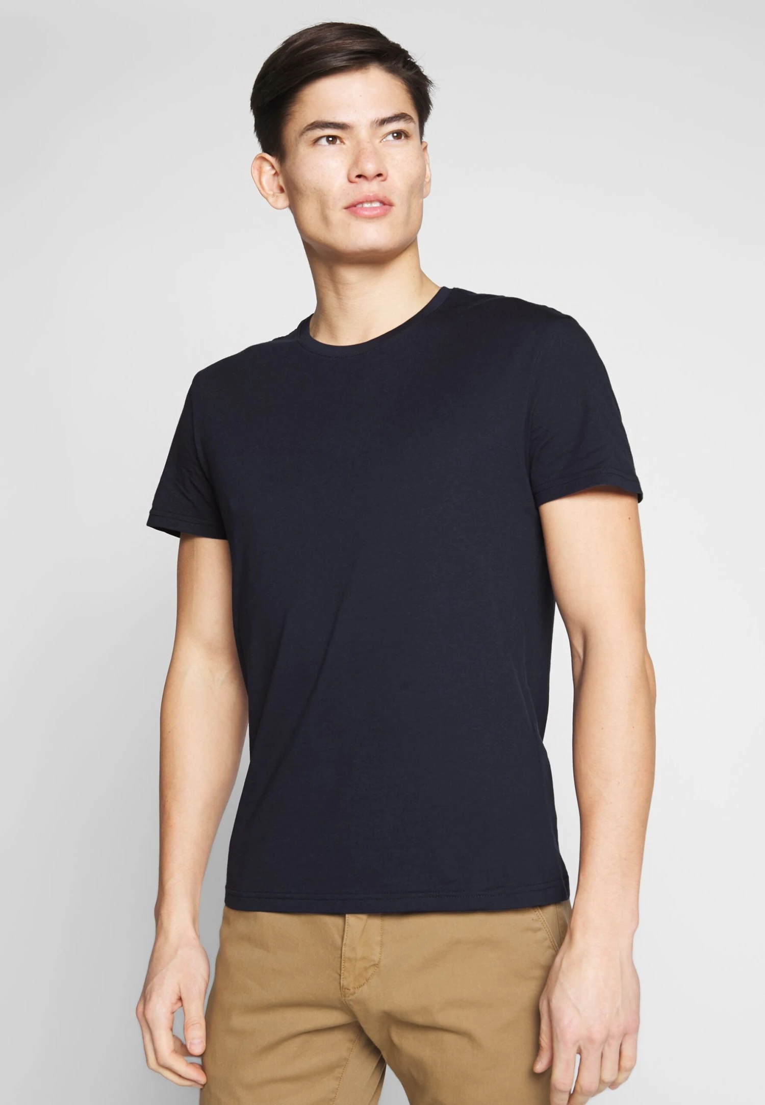 Pier One 2 Pack - T-Shirt Basic - White/Dark Blue 3 Pier One 2 Pack - T-Shirt Basic - White/Dark Blue - Afbeelding 3