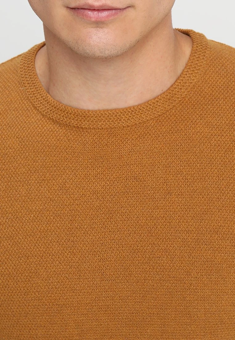 Pier One Trui - Mottled Dark Yellow 4 Pier One Trui - Mottled Dark Yellow - Afbeelding 4