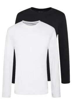 Pier One 49 Pier One 2 Pack - Longsleeve - White/Black