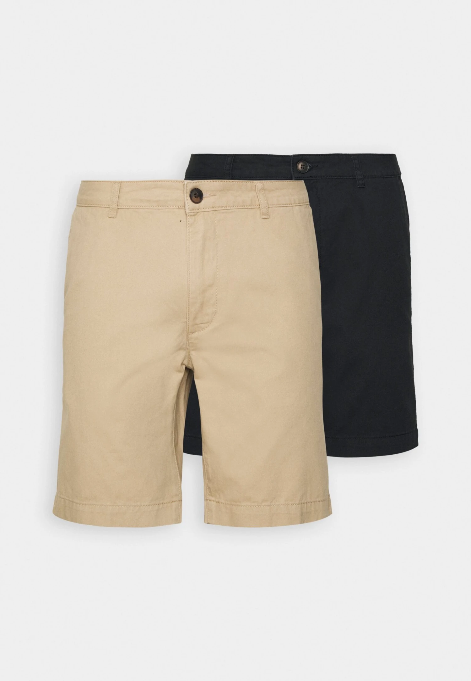 Pier One 2 Pack - Shorts - Tan/Black 5 Pier One 2 Pack - Shorts - Tan/Black - Afbeelding 5