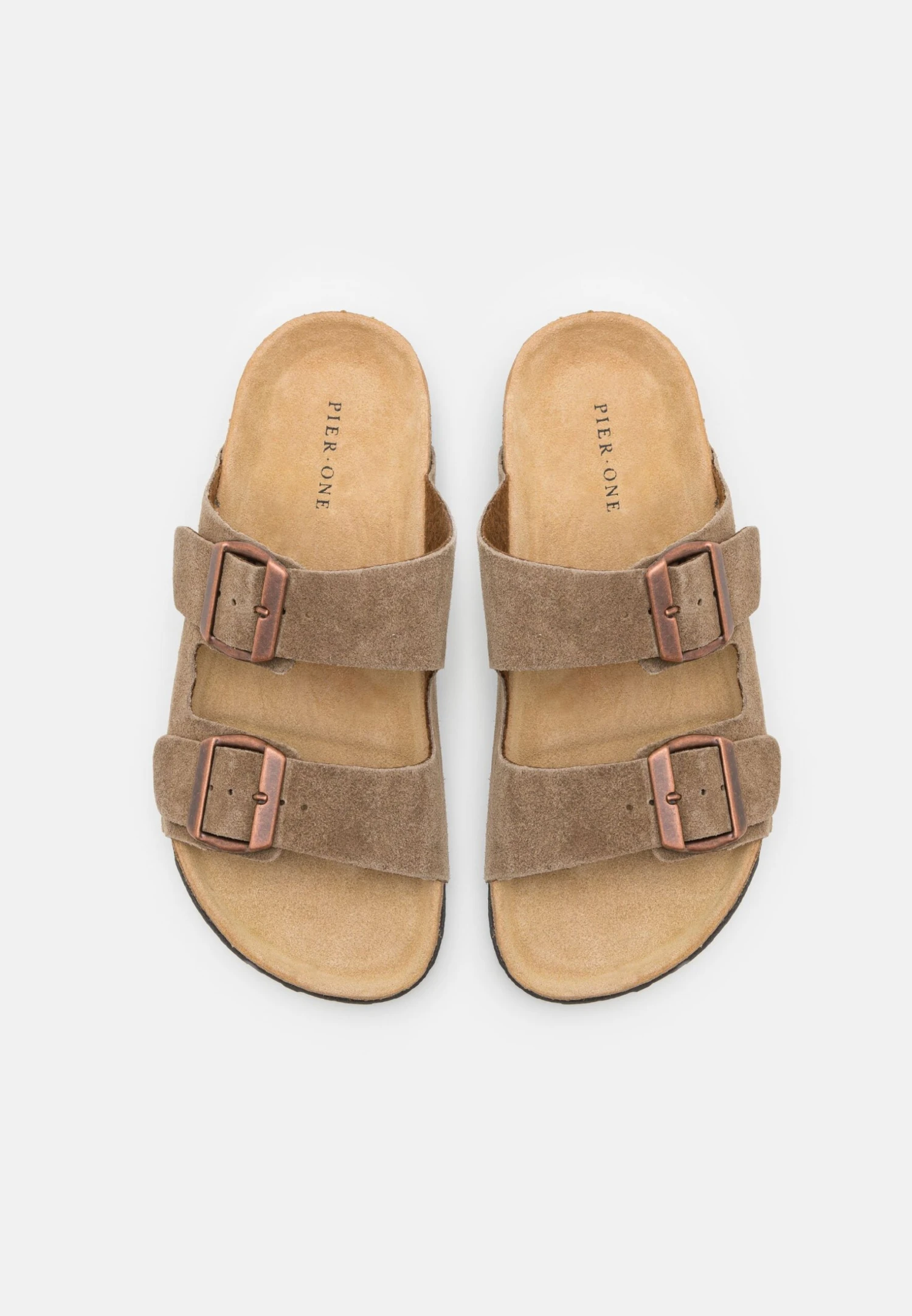 Pier One Leather Unisex - Pantoffels - Stone 4 Pier One Leather Unisex - Pantoffels - Stone - Afbeelding 4