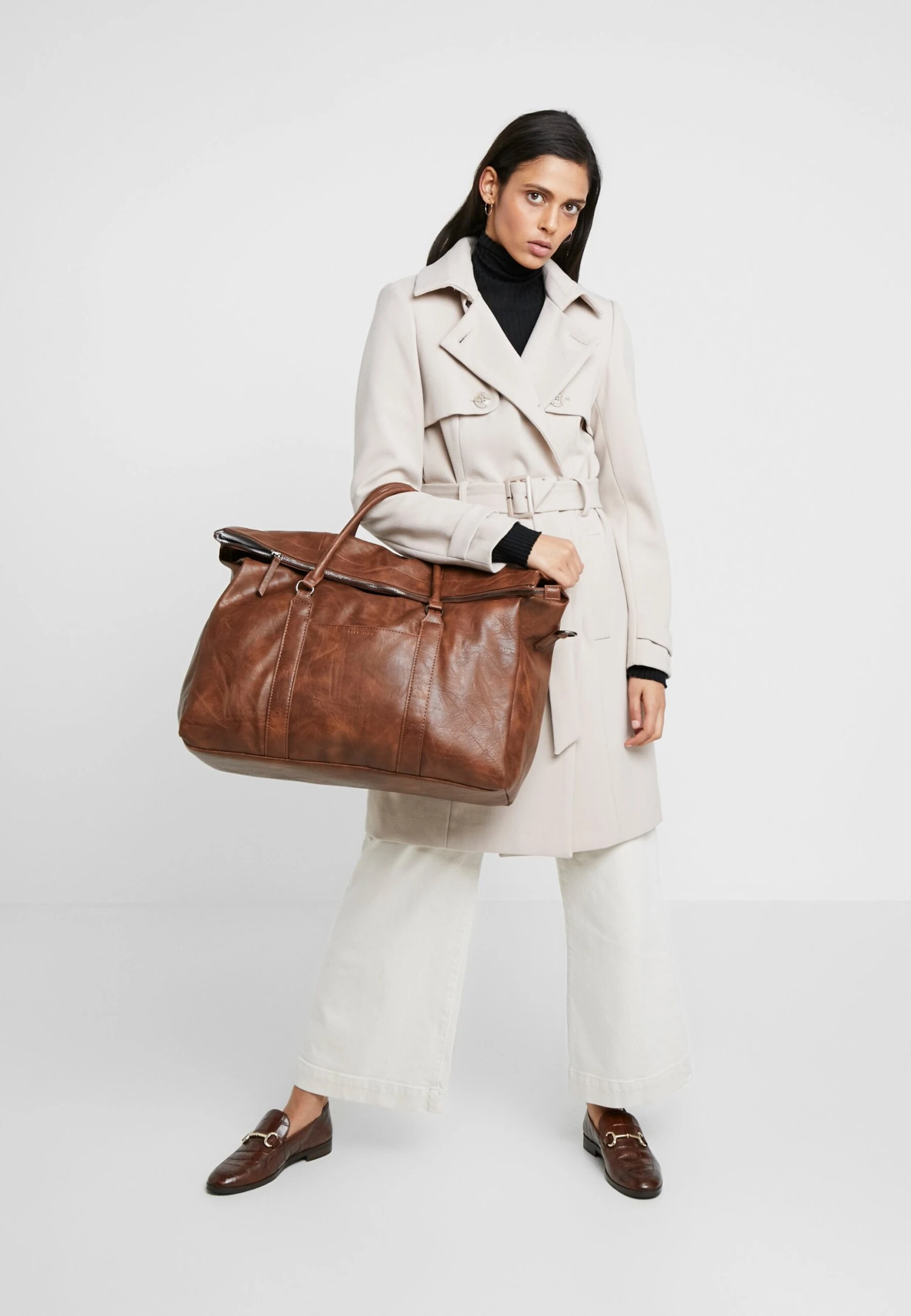 Pier One Unisex - Weekendtas - Dark Brown 2 Pier One Unisex - Weekendtas - Dark Brown - Afbeelding 2