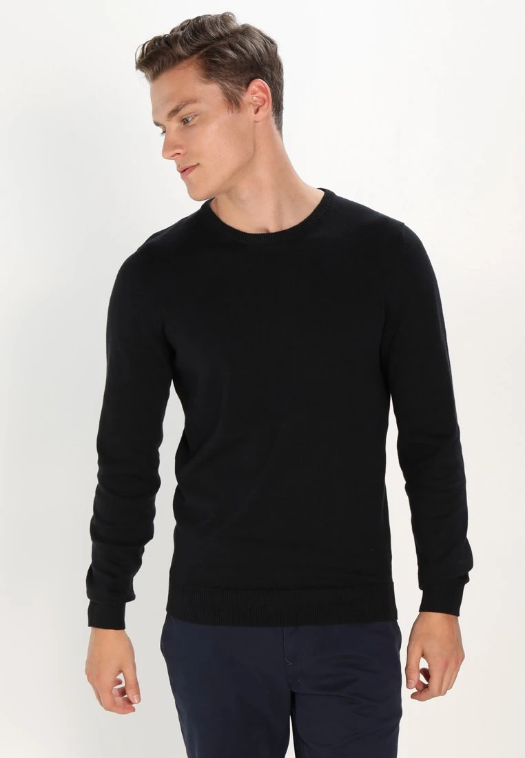 Pier One Basic Crewneck - Trui - Black 1 Pier One Basic Crewneck - Trui - Black