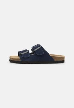 Pier One 13 Pier One Leather Unisex - Pantoffels - Dark Blue