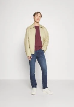 Pier One 5 Pack - T-Shirt Basic - Bordeaux/Dark Green/Dark Blue