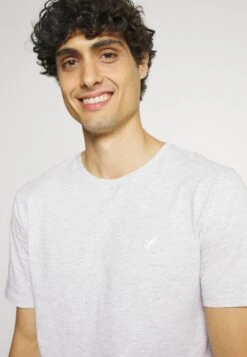 Pier One 5 Pack - T-Shirt Basic - Light Grey - 101_White - 001_Green - 602 -Pier One bfc88b4fb0af436ea6df397e7b3e9a49