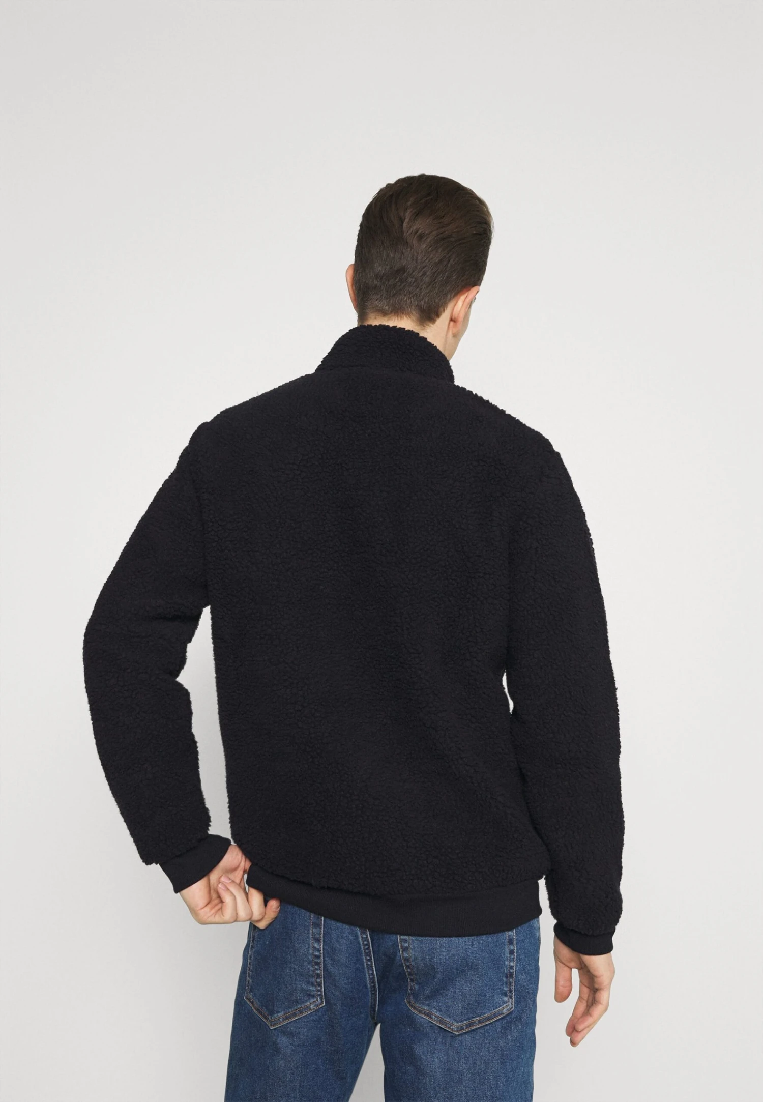 Pier One Fleece Trui - Dark Blue 3 Pier One Fleece Trui - Dark Blue - Afbeelding 3